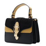 Women velvet Crossbody Bag Black/camel :)