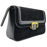 women velvet Crossbody Bag black :)